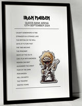 Iron Maiden 13th September 2024 Qudos Bank Arena Sydney I Was There - Setlist