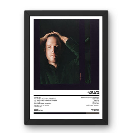 James Blake - Assume Form (2019) Poster - Setlist