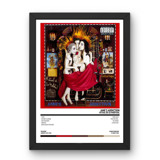 Jane's Addiction - Ritual De Lo Habitual (1990) Poster - Setlist