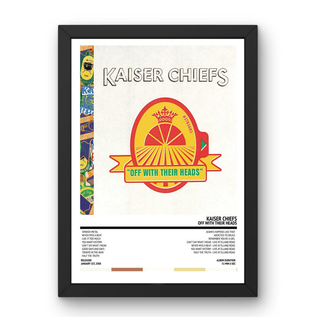 Kaiser Chiefs - Off With Their Heads (2008) Poster - Setlist