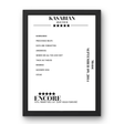 Kasabian Mode London 09 September 2014 Setlist Poster - Setlist