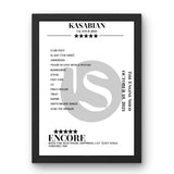 Kasabian The Engine Shed Lincoln 18 October 2021 Setlist Poster - Setlist