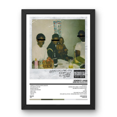 Kendrick Lamar - good kid, m.A.A.d city (2012) Poster - Setlist