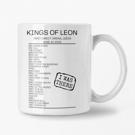 Kings Of Leon Leeds June 20 2024 Setlist Mug - Setlist