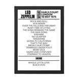 Led Zeppelin London May 18, 1975 Replica Setlist - Setlist