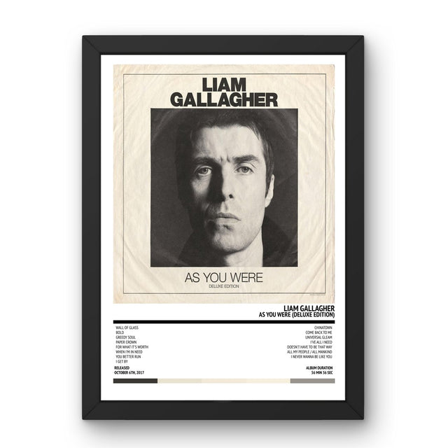 Liam Gallagher - As You Were (Deluxe Edition) (2017) Poster - Setlist