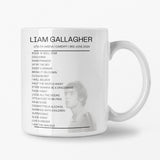 Liam Gallagher Utilita Arena Cardiff 3rd June 2024 Replica Setlist Mug - Photo Version - Setlist