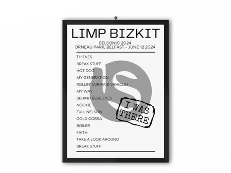 Limp Bizkit Belsonic 2024 Replica Setlist - Setlist