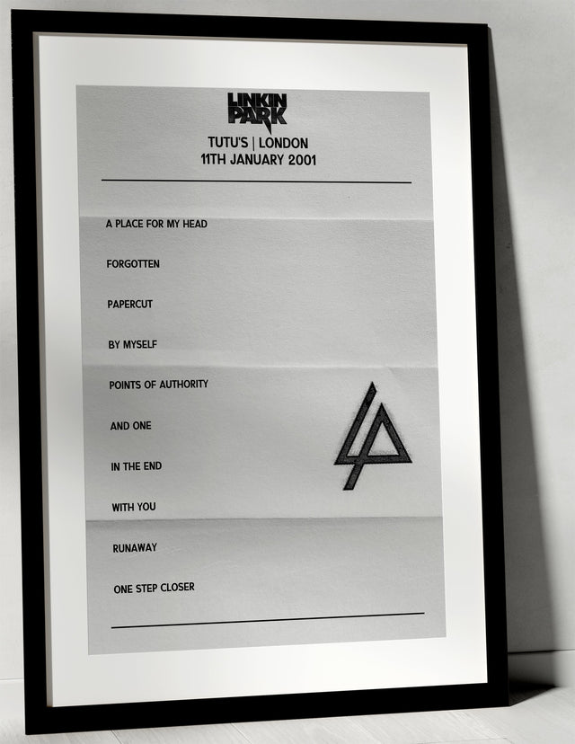 Linkin Park 11th January 2001 Tutu's London - Alternate - Setlist