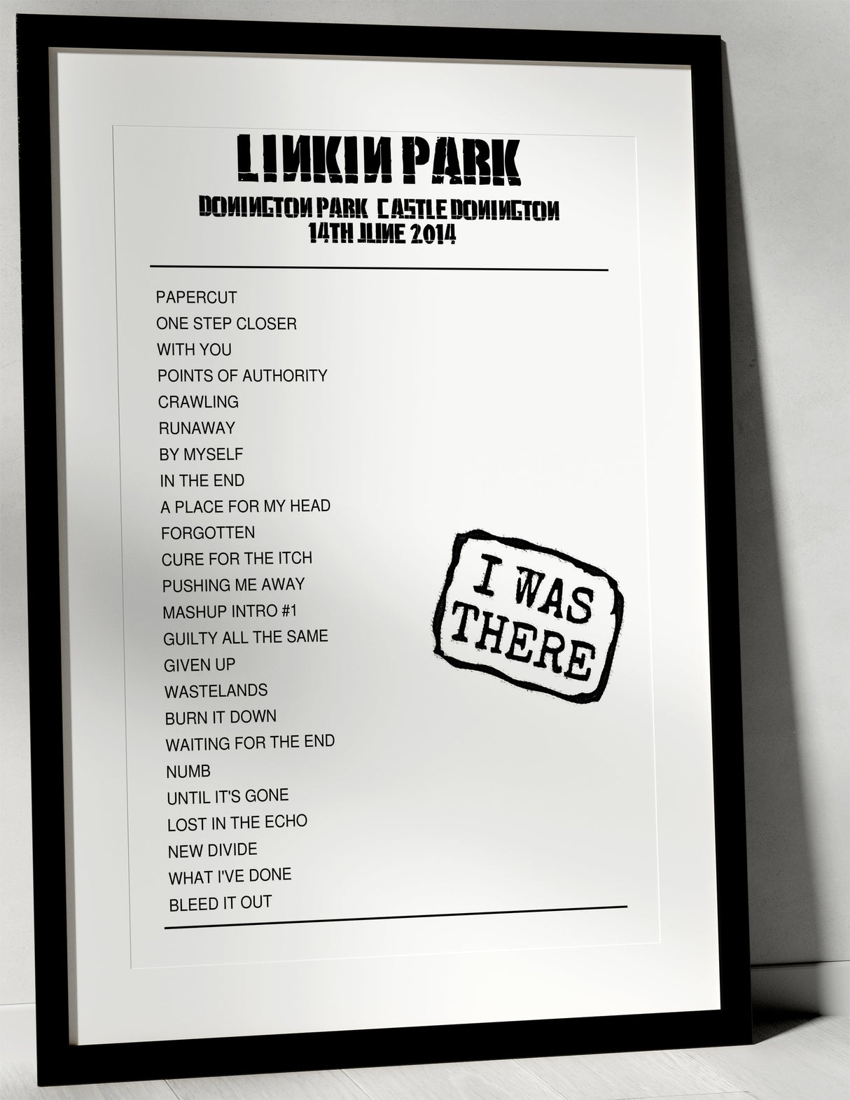 Linkin Park 14th June 2014 Donington Park Castle Donington - I Was There - Setlist