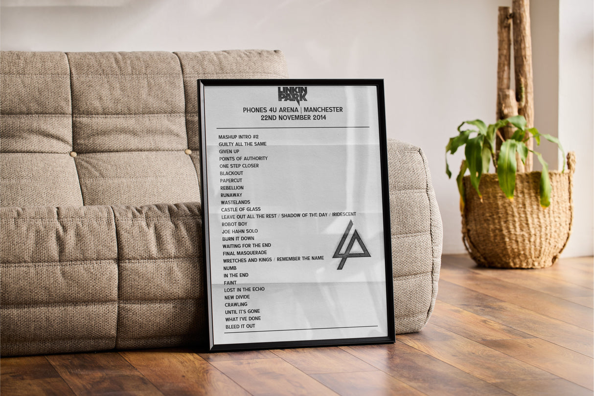 Linkin Park 22nd November 2014 Phones 4u Arena Manchester - Alternate - Setlist