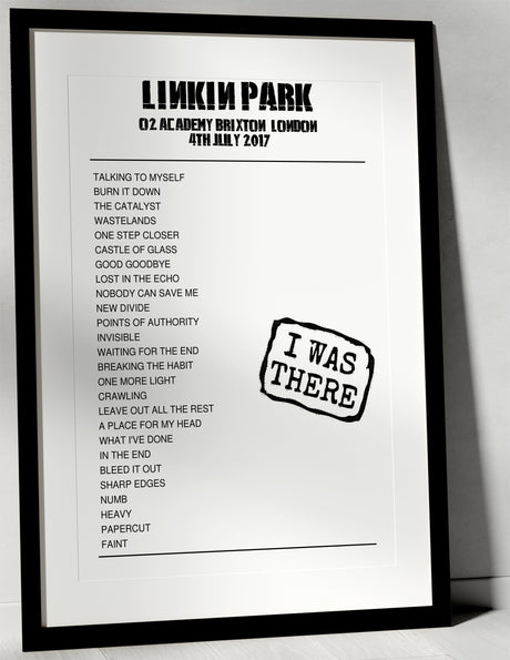 Linkin Park 4th July 2017 O2 Academy Brixton London - I Was There - Setlist