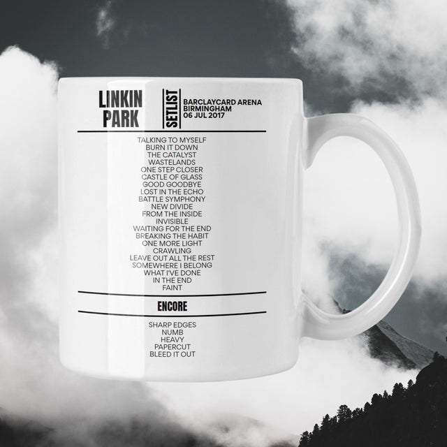 Linkin Park Birmingham July 06, 2017 Replica Setlist Mug - Setlist