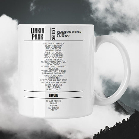 Linkin Park London July 04, 2017 Replica Setlist Mug - Setlist