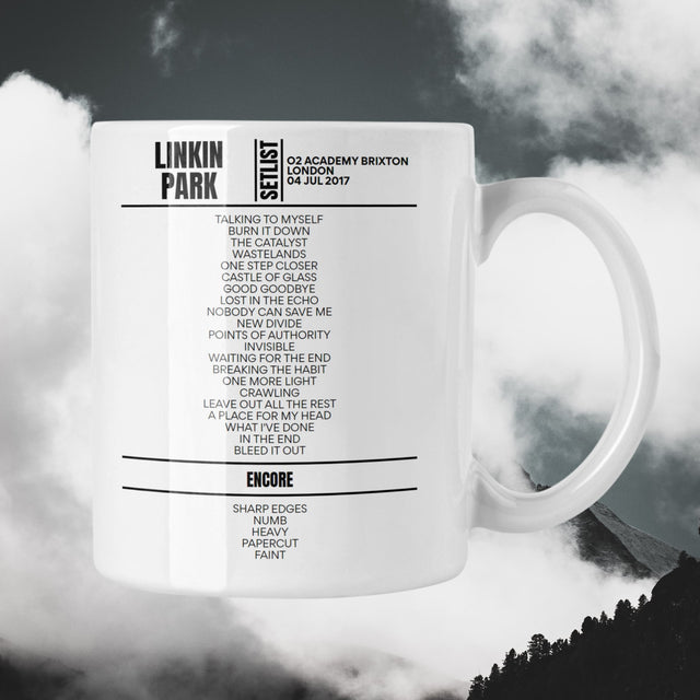 Linkin Park London July 04, 2017 Replica Setlist Mug - Setlist