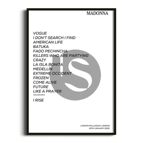 Madonna London 30th January 2020 - Gig Setlist - Setlist