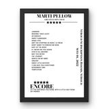 Marti Pellow May 01, 2022 Stroud Subscription Rooms Stroud Setlist Poster - Setlist