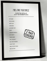 Melanie Martinez 21st November 2016 Eventim Apollo London I Was There - Setlist