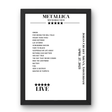 Metallica April 27, 2023 Johan Cruijff ArenA Amsterdam Setlist Poster - Setlist