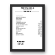 Metallica August 30, 2024 Lumen Field Seattle Setlist Poster - Setlist