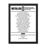 Metallica Download Festival 2012 Replica Setlist - Setlist