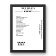 Metallica July 07, 2024 PGE Narodowy Warsaw Setlist Poster - Setlist