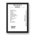 Metallica July 12, 2024 Estadio Metropolitano Madrid Setlist Poster - Setlist