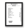 Metallica June 08, 2023 Donington Park Castle Donington Setlist Poster - Setlist