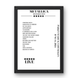 Metallica June 14, 2024 Parken Stadium Copenhagen Setlist Poster - Setlist