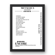 Metallica May 05, 2019 Estadi Olímpic Lluís Companys Barcelona Setlist Poster - Setlist