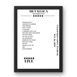 Metallica May 26, 2023 Volksparkstadion Hamburg Setlist Poster - Setlist