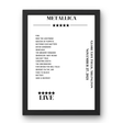 Metallica November 27, 2021 Globe Life Field Arlington Setlist Poster - Setlist