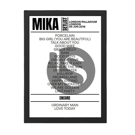 MIKA London June 2016 Setlist - Setlist