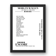 Morgan Wallen August 28, 2024 Strawberry Arena Solna Setlist Poster - Setlist