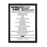 Motionless In White 09-12-2019-Leeds Setlist - Setlist