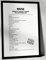 Muse 10th September 2010 Wembley Stadium London - Alternate - Setlist