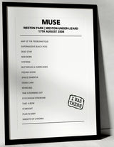 Muse 17th August 2008 Weston Park Weston - under - Lizard - Alternate - Setlist