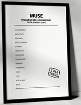 Muse 18th August 2001 Hylands Park Chelmsford - Alternate - Setlist