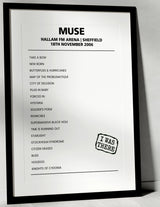 Muse 18th November 2006 Hallam FM Arena Sheffield - Alternate - Setlist