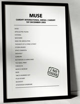 Muse 1st December 2003 Cardiff International Arena Cardiff - Alternate - Setlist