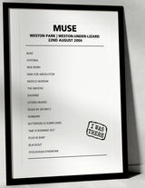 Muse 22nd August 2004 Weston Park Weston - under - Lizard - Alternate - Setlist