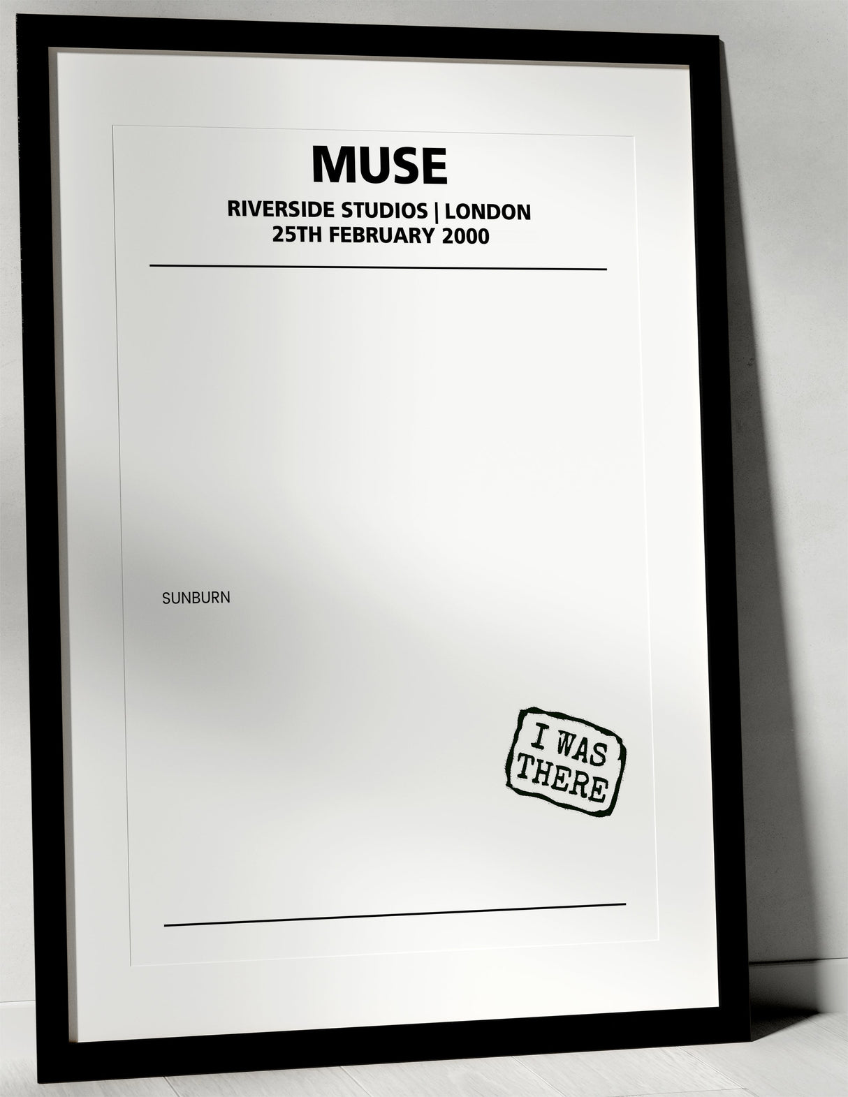 Muse 25th February 2000 Riverside Studios London - Alternate - Setlist