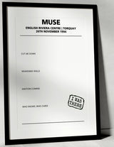 Muse 26th November 1994 English Riviera Centre Torquay - Alternate - Setlist