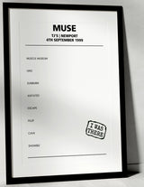 Muse 4th September 1999 TJ's Newport - Alternate - Setlist