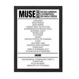 Muse Liverpool November 5, 2009 Replica Setlist - Setlist