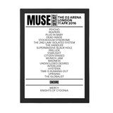 Muse London April 11, 2016 Replica Setlist - Setlist