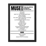 Muse London April 15, 2016 Replica Setlist - Setlist