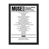 Muse London October 2, 2023 Replica Setlist - Setlist