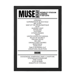 Muse London September 11, 2010 Replica Setlist - Setlist