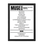 Muse London September 11, 2015 Replica Setlist - Setlist